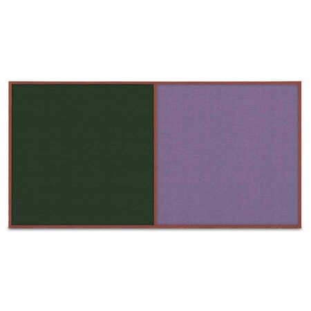 United Visual Products Enclosed Corkboard, 3 Door, 96"x48", 4" Fra, UV3413-SATIN-BLACK UV3413-SATIN-BLACK